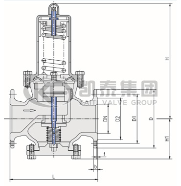 法兰膜片式减压阀
